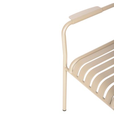 ALUMINUM ARMCHAIR RACHEL HM6088.04 CHAMPAGNE COLOR 63x58x85Hcm.