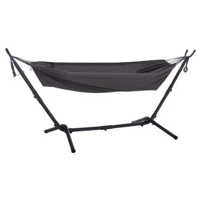 HAMMOCK CRAVE HM6304.01 ANTHRACITE METAL FRAME-DARK GREY FABRIC 265x93x105Hcm.