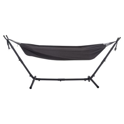 HAMMOCK CRAVE HM6304.01 ANTHRACITE METAL FRAME-DARK GREY FABRIC 265x93x105Hcm.