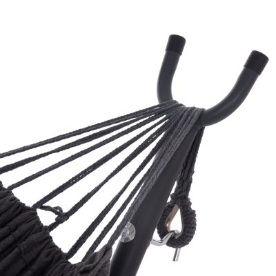 HAMMOCK CRAVE HM6304.01 ANTHRACITE METAL FRAME-DARK GREY FABRIC 265x93x105Hcm.