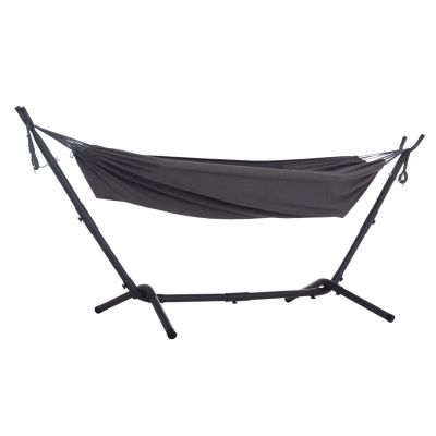 HAMMOCK CRAVE HM6304.01 ANTHRACITE METAL FRAME-DARK GREY FABRIC 265x93x105Hcm.