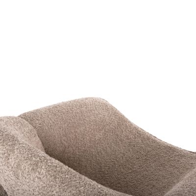 КРЕСЛО SPINER HM9599.08 БЕЖОВ ПЛАТ ОТ БУКЛЕ 81x64x74Hcm.