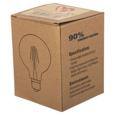 LIGHT BULB HM4050.01 GLOBO LED FILAMENT 8W E27 3000K CLEAR DIMMABLE