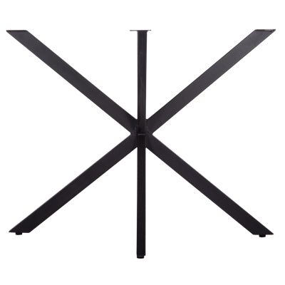 TABLE BASE/LEGS METAL IN CROSS DESIGN HM6255 FOR TABLETOP 120x80cm--BLACK