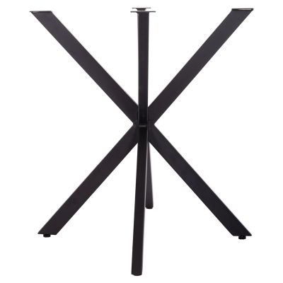 TABLE BASE/LEGS METAL IN CROSS DESIGN HM6255 FOR TABLETOP 120x80cm--BLACK