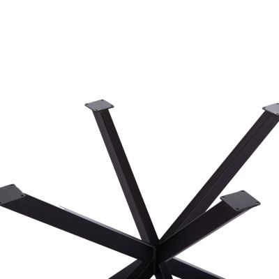 TABLE BASE/LEGS METAL IN CROSS DESIGN HM6255 FOR TABLETOP 120x80cm--BLACK