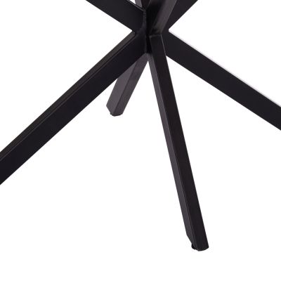 TABLE BASE/LEGS METAL IN CROSS DESIGN HM6255 FOR TABLETOP 120x80cm--BLACK