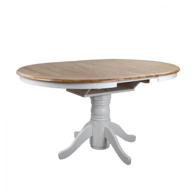 Трапезна маса Wooden White Wash ''106+40x106x78 cm Country Style HM0161