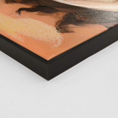 WALL PAINTING MARIP HM4571 BLACK PS FRAME-PRINTED CANVAS 82x4,5x122Hcm.