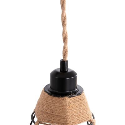 WALL SCONCE KINAN HM4466 METAL-ROPE 15.5x21x44Hcm.