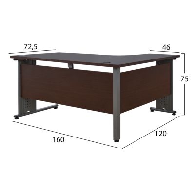 Office set 2 pieces in wenge color HM10201.02L
