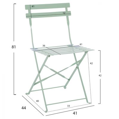 Комплект трапезна маса 3 части Капучино HM5527.03 с Маса D60x72cm