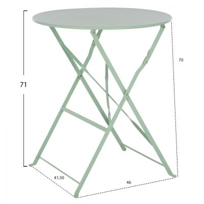 Комплект трапезна маса 3 части Капучино HM5527.03 с Маса D60x72cm