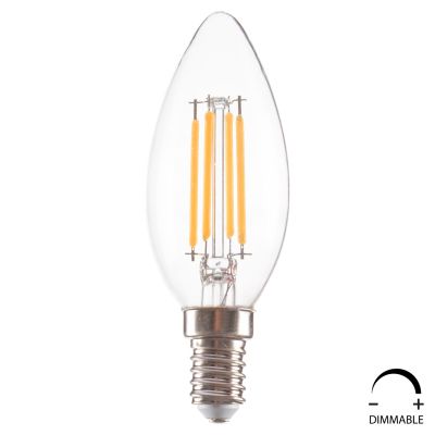 LIGHT BULB HM4048.01 LED FILAMENT 4W E14 3000K CLEAR DIMMABLE