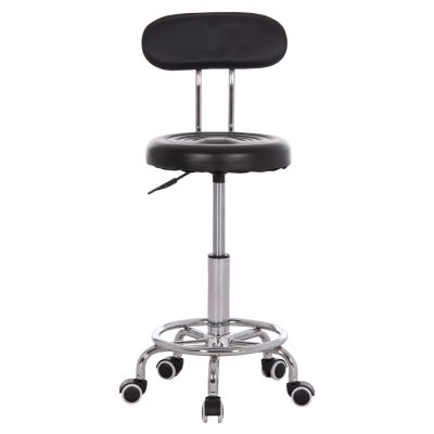 OFFICE DESIGNER'S SWIVEL STOOL IRIS HM211.21 BLACK PU 34x43x86.5Hcm.