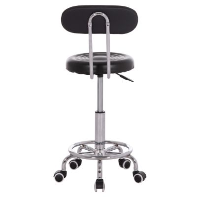 OFFICE DESIGNER'S SWIVEL STOOL IRIS HM211.21 BLACK PU 34x43x86.5Hcm.