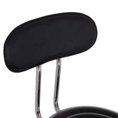 OFFICE DESIGNER'S SWIVEL STOOL IRIS HM211.21 BLACK PU 34x43x86.5Hcm.