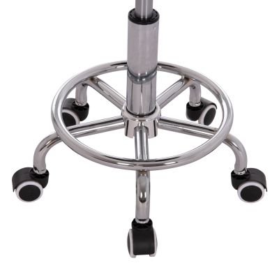 OFFICE DESIGNER'S SWIVEL STOOL IRIS HM211.21 BLACK PU 34x43x86.5Hcm.
