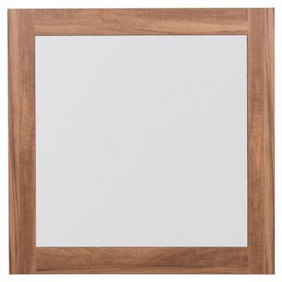 WALL MIRROR SQUARE SERIES HARRY HM4485.01 MELAMINE IN NATURAL WOOD COLOR 87x2(thickness)x87cm.