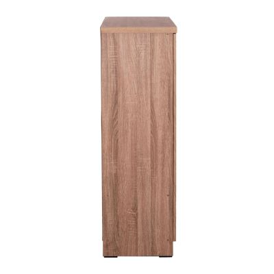 WARDROBE 3-LEAF WITH SHELVES FUENTO HM2482.01 MELAMINE IN SONAMA OAK 120-116x40x123.5Hcm