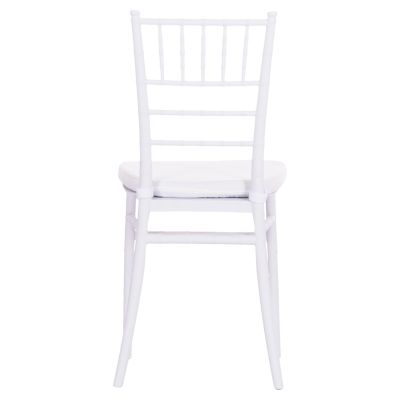 CATERING CHAIR TIFFANY WITH CUSHION HM21104 WHITE POLYPROPYLENE 39x47x89Hcm.