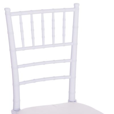 CATERING CHAIR TIFFANY WITH CUSHION HM21104 WHITE POLYPROPYLENE 39x47x89Hcm.
