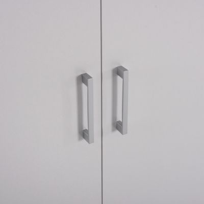 ГАРДЕРОБ BAILEY HM337.05 2-КРИЛЕН 3 РАФТА МЕЛАМИНОВ В БЯЛО 60Χ43Χ181H см.