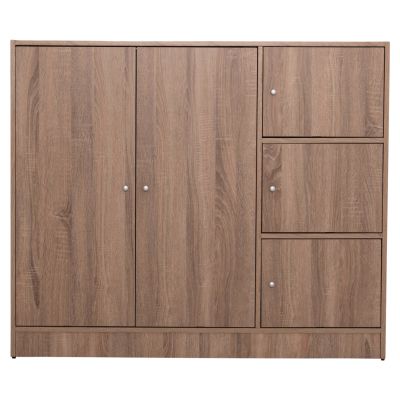 CABINET WITH 4 STORAGE SPACES MATIN HM2480.02 SONAMA OAK MELAMINE 117x39,5x99,5Hcm.