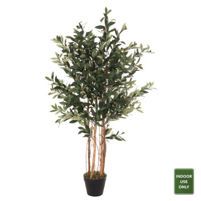 DECORATIVE SYNTHETIC PLANT HM4008 OLIVE TREE IN POT 120H cm.
