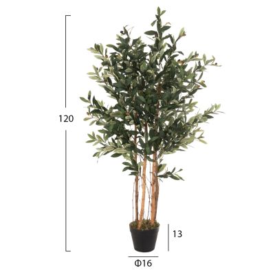 DECORATIVE SYNTHETIC PLANT HM4008 OLIVE TREE IN POT 120H cm.