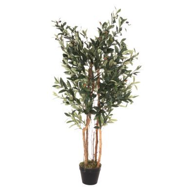 DECORATIVE SYNTHETIC PLANT HM4008 OLIVE TREE IN POT 120H cm.