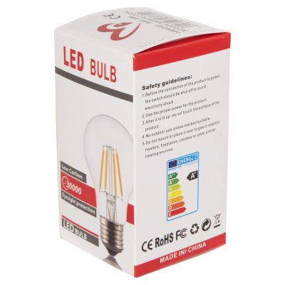 LIGHT BULB HM4045 LED FILAMENT 8W E27 3000K GOLD DIMMABLE