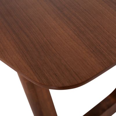 ТРАПЕЗНА МАСА ПРАВОЪГЪЛНА ПЛАВКА HM9745 MDF С ФУРНИР ОРЕХ SUNBURST 180x90x76Hcm.