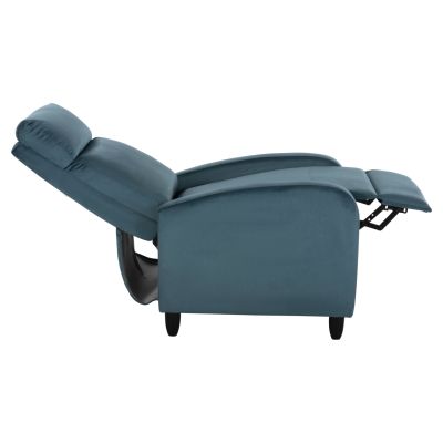 ARMCHAIR RELAX HIBER HM9782.06 PETROL BLUE VELVET 67,5x90x104Hcm.