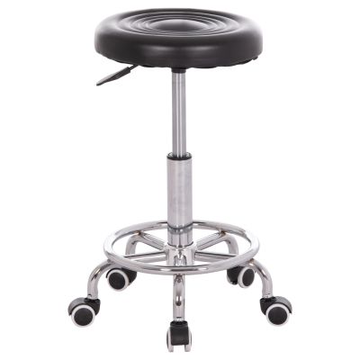 OFFICE DESIGNER'S SWIVEL STOOL IRIS HM212.21 BLACK PU Φ32x45-60Hcm.