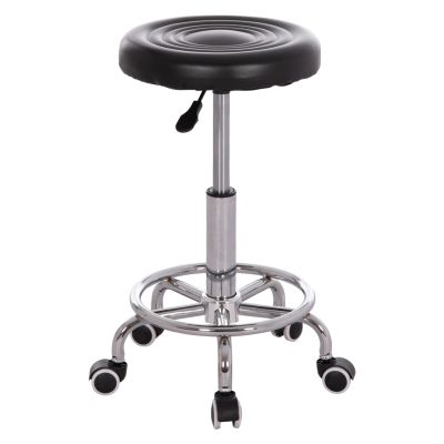 OFFICE DESIGNER'S SWIVEL STOOL IRIS HM212.21 BLACK PU Φ32x45-60Hcm.