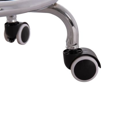 OFFICE DESIGNER'S SWIVEL STOOL IRIS HM212.21 BLACK PU Φ32x45-60Hcm.