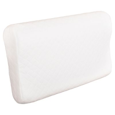 SLEEPING PILLOW BEZEL HM673 MEMORY FOAM-WHITE FABRIC 55x32Hcm.