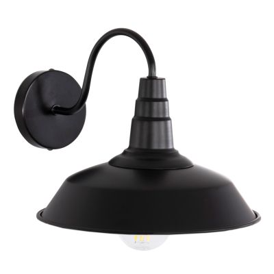 WALL SCONCE DONO HM4478 METAL IN BLACK 26x31x25Hcm.