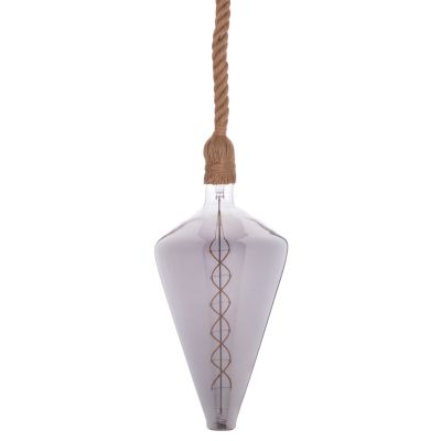 CEILING PENDANT LAMP WITH LIGHT BULB HM11930.02--ROPE 1M LONG AND 2cm THICK-E27 SOCKET