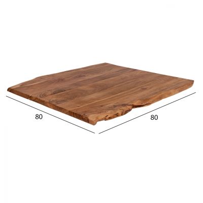 Маса Настолна 80x80x4 HM8464.11 от масивно акациево дърво