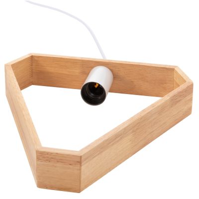 Осветително тяло за таван HM4069 ДЪРВЕН ТРИЪГЪЛНИК-БЯЛ КАБЕЛ 25x28,5x126,5H cm.