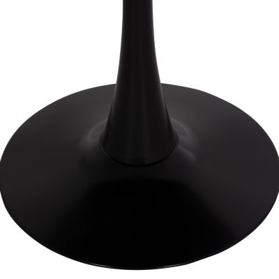 DINING SET 5PCS BROLIN HM21191 MDF TOP-METAL LEGS-VELVET--BLACK