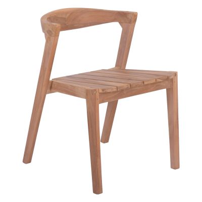 OUTDOOR DINING CHAIR ORLEAN HM18130 TEAK WOOD IN NATURAL COLOR 49.5x58x70Hcm.