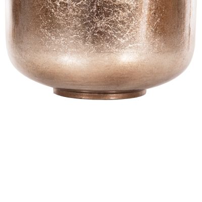 DECORATIVE FLOOR VASE RAKSASA HM4230.02 METAL IN SALMON-LIGHT BRONZE Φ30x90Hcm.