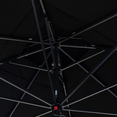 ПРОФЕСИОНАЛЕН ЧАДЪР ALU ТЕЛЕСКОПИЧЕН HM6031.03 4x4x2,95-4Μ С ЧЕРЕН АКРИЛЕН ДЪРП