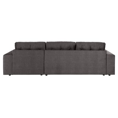 CORNER (RIGHT) SOFA-BED WITH STORAGE SPACE CLANCY HM3281.02R ANTHRACITE FABRIC 308x181x92Hcm.