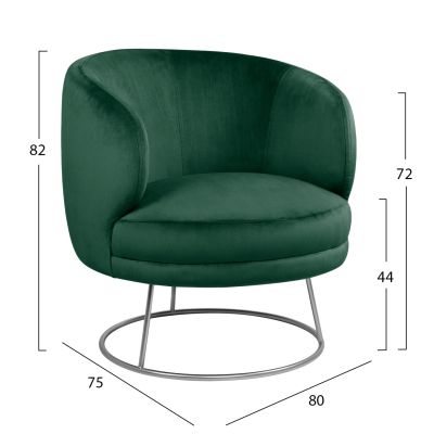 LIVING ROOM 3PCS SET ARIEN HM11051.03 CYPRESS GREEN VELVET-GOLD BASES