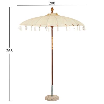 UMBRELLA WITHOUT BASE HM6034 OFF-WHITE Φ200 cm