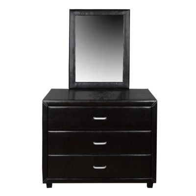 Dressing Table with Mirror Jazz PU Brown HM534.01 97x53.5x159cm